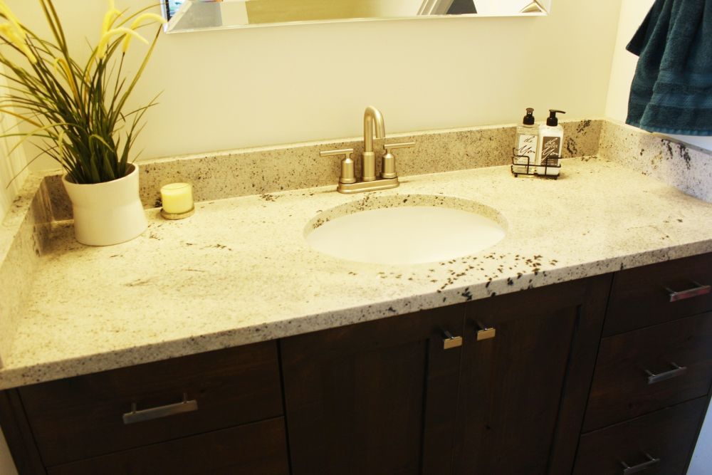 Bathroom countertop marble vanity