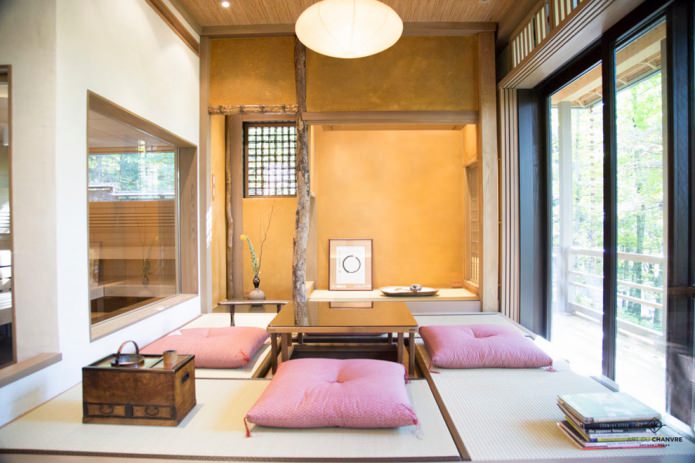 гостиная в японском стиле