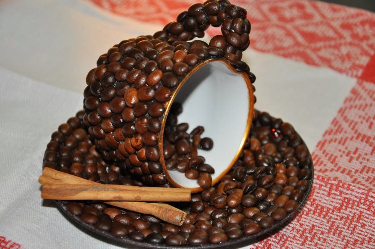 Декор для кухни из кофейных зерен своими руками