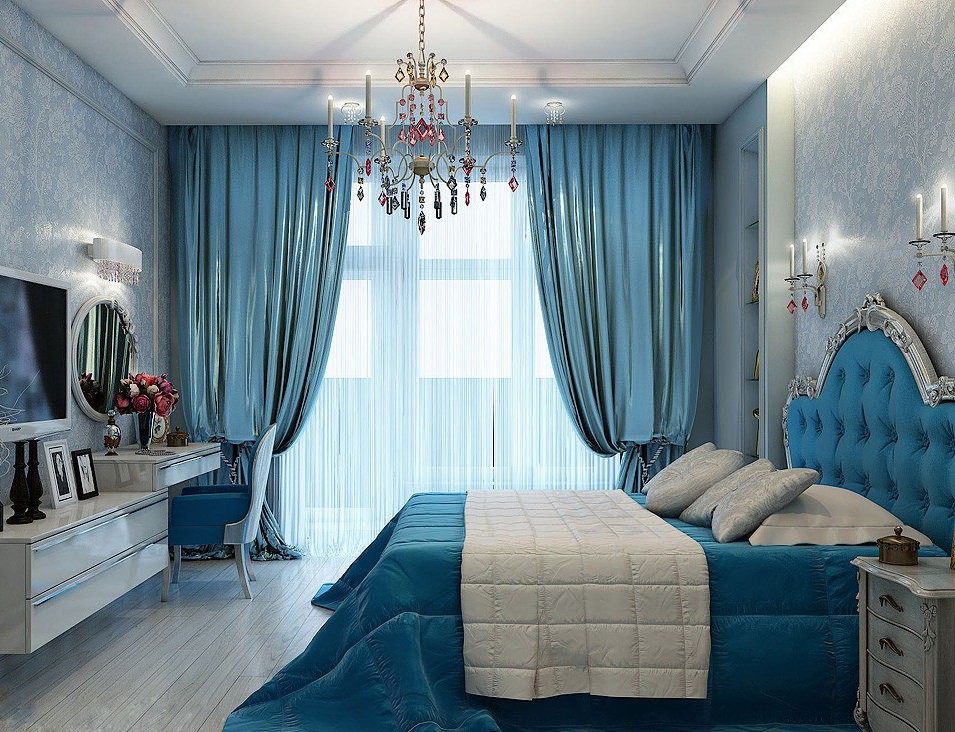 голубая спальня