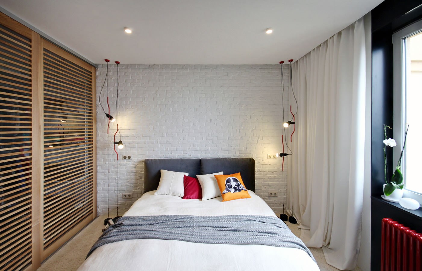 натяжные потолки в спальне дизайн фото