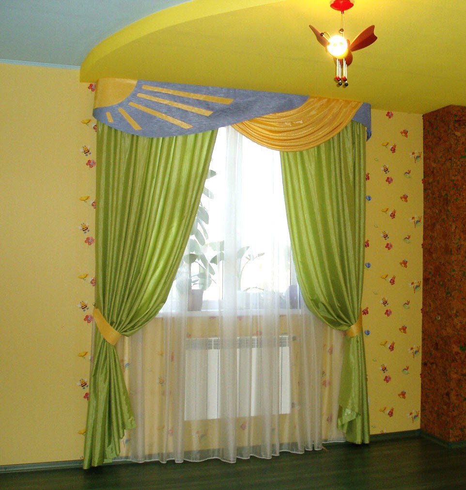 Фото занавески для детской комнаты для