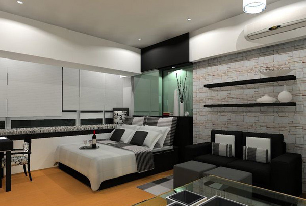 Black and White Bedroom Idea
