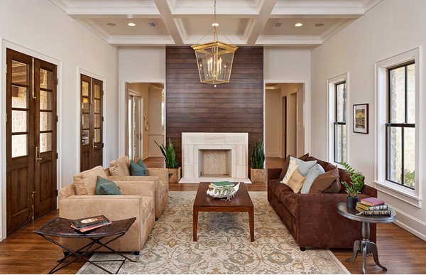 earth toned living rooms