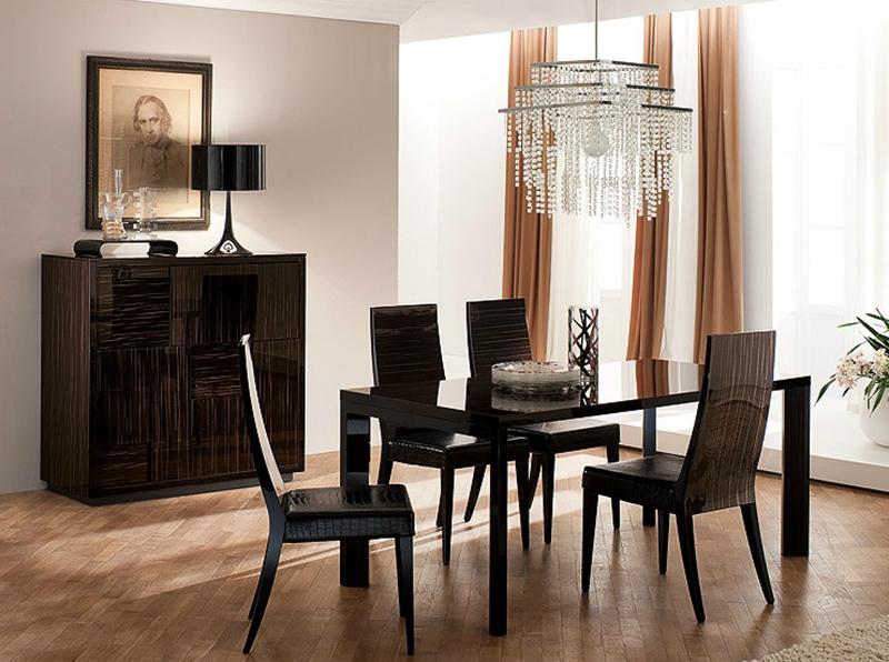 Extendable Dining Table Nightfly Ebony By Rossetto