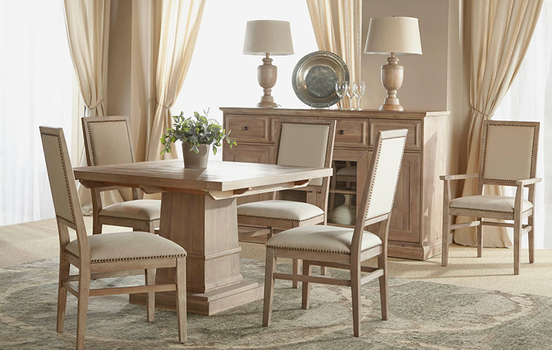  Orient Express Furniture Hudson Square Dining Set With Dexter Chairs508