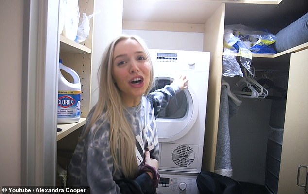 More exciting than you think! She revealed she had her own small laundry room, which is considered a luxe amenity in New York City
