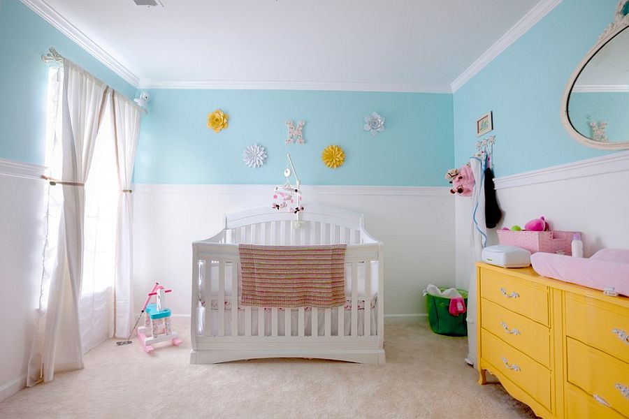 Красивый проект детской комнаты для младенца от LLB