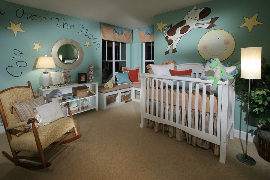 Красивый проект детской комнаты для младенца от Shryne