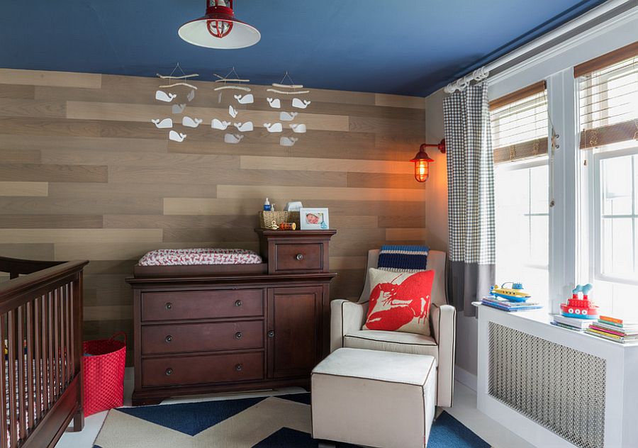 Красивый проект детской комнаты для младенца от Beth Bourque Studio