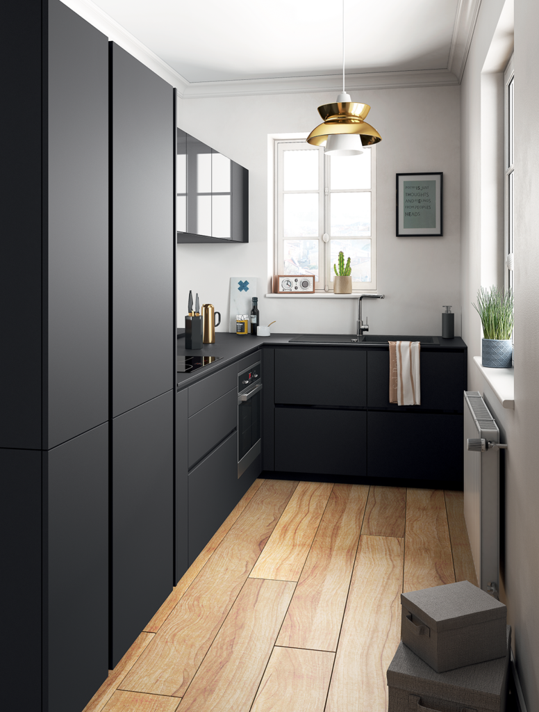 дизайн черных кухонь