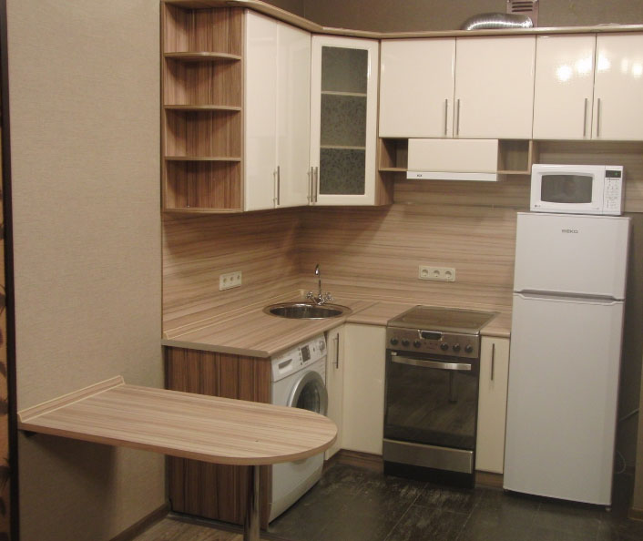 kitchen in a small apartment
