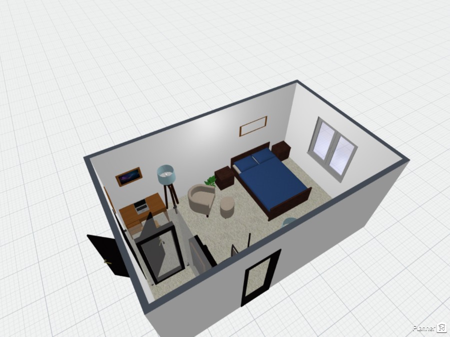 Проектирование комнаты с мебелью бесплатно в 3d на русском