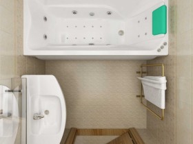 Classic variant of bathroom design 