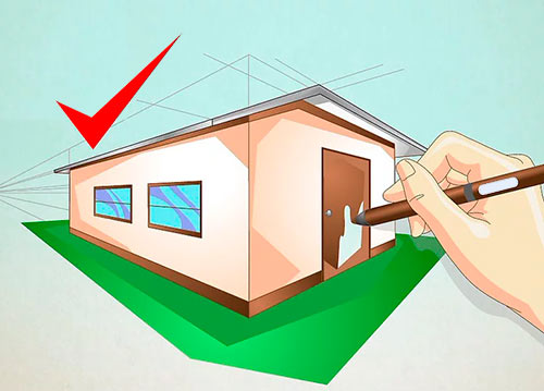 Рисуем объемный дом - Шаг 10 - Раскрасьте ваш дом