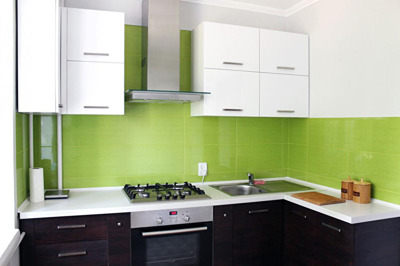 Зеленая кухня - Дизайн интерьера