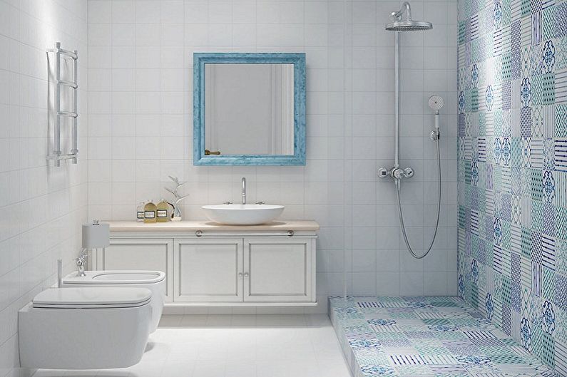 Ванная комната 5 кв.м. в скандинавском стиле - Дизайн интерьера