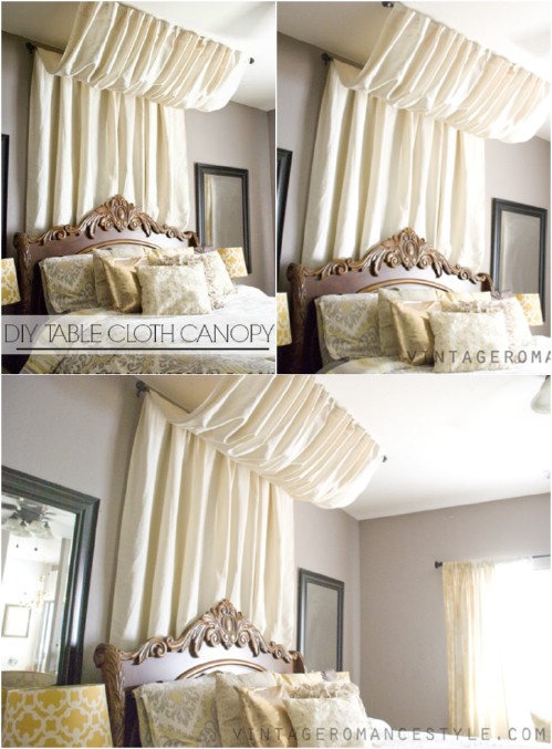 No Sew Pleated Canopy