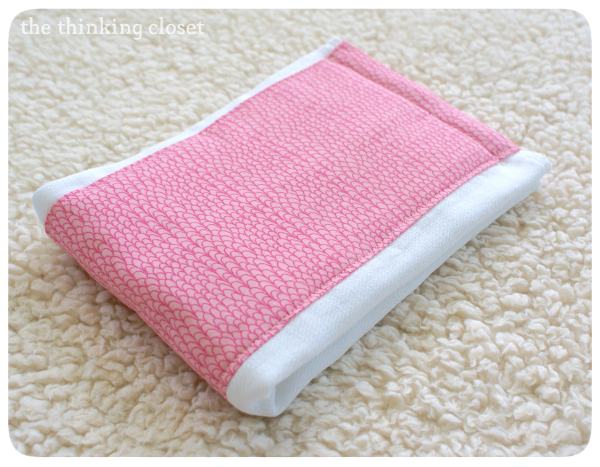 Burp Cloth Tutorial for the Beginner Sewist by The Thinking Closet