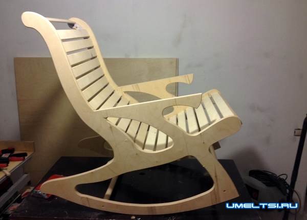 ход работ по изготовлению кресла